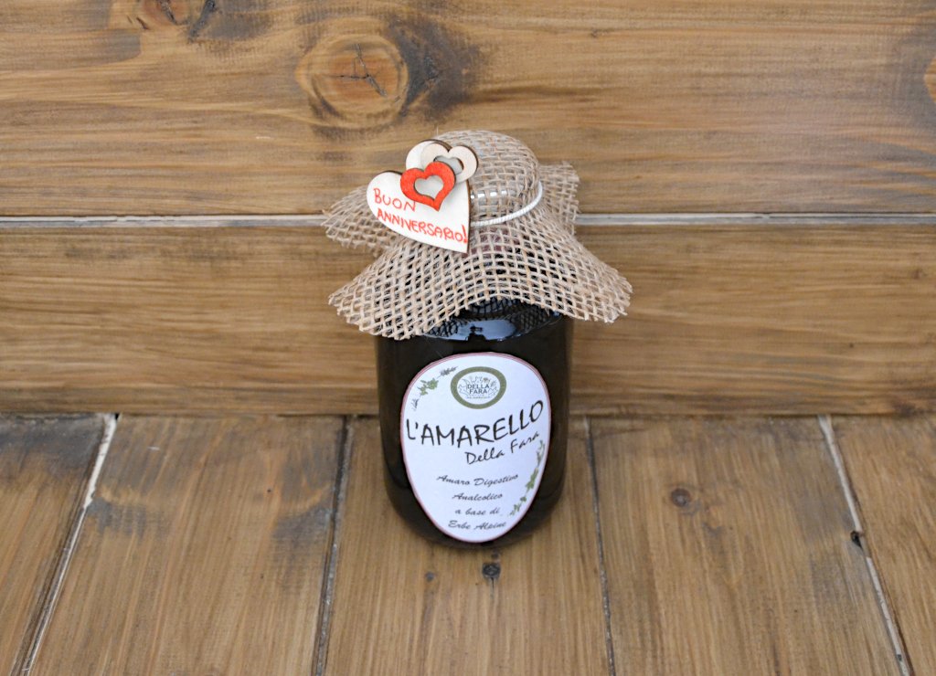 Bomboniera con amaro L'Amarello - immagine 2